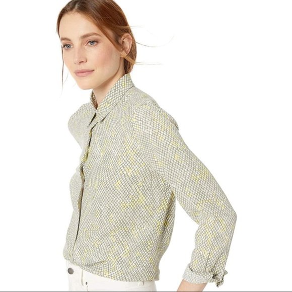 NWT Equipment Essential Snake Print Button Blouse M - Picture 6 of 16